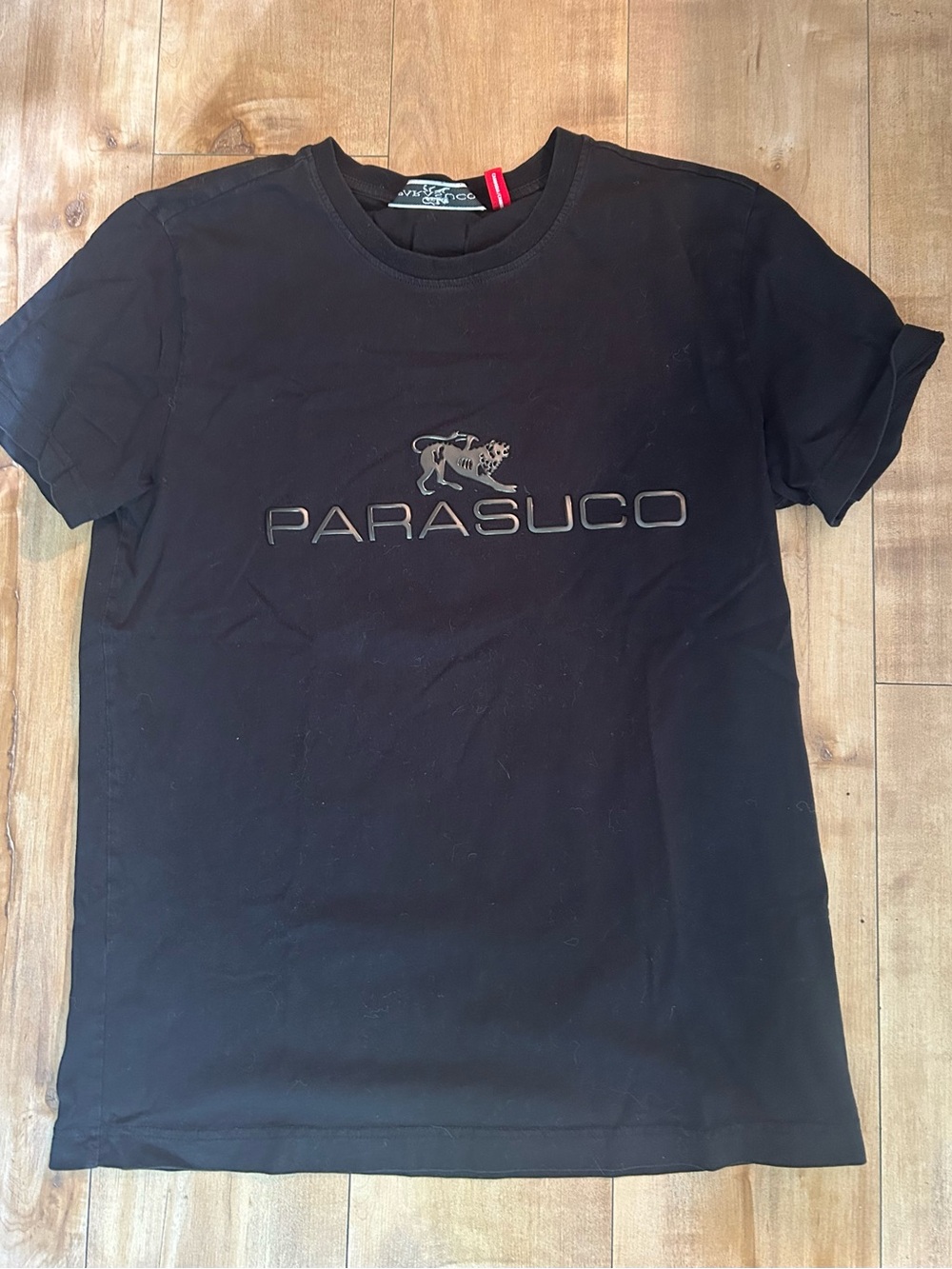 Authentic Black Parasuco Logo T-Shirt – Size M